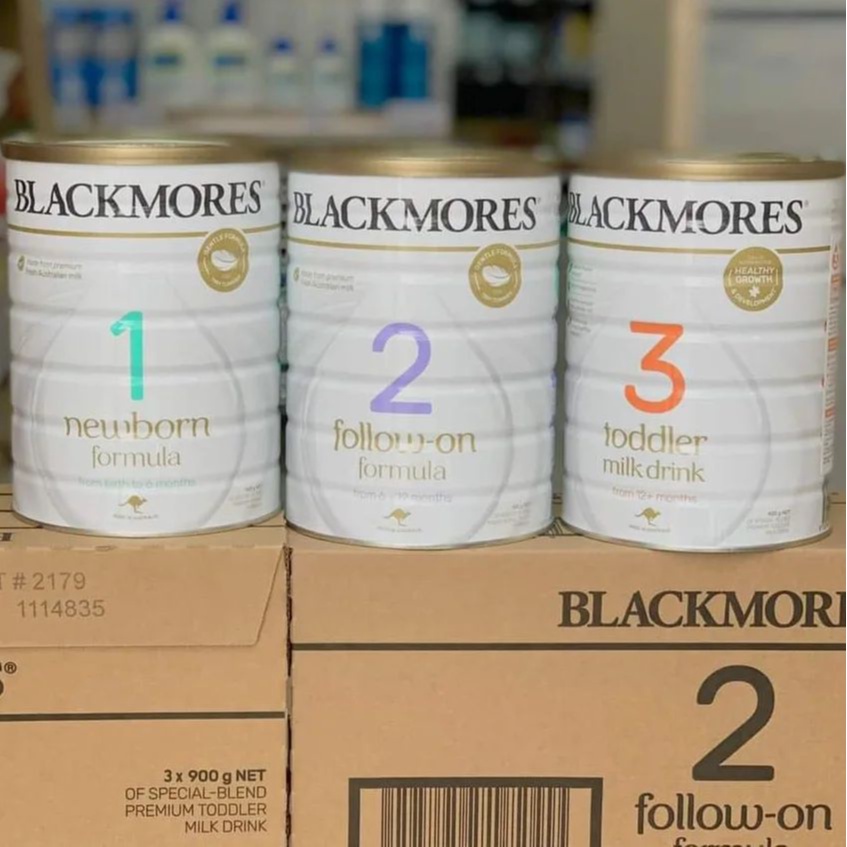 Sữa Blackmores số 1, 2, 3 900g Úc