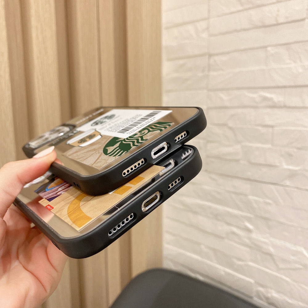 STARBUCKS MCDONALDS Ốp Lưng Silicone Trong Suốt Cho Apple Iphone 7 8 Plus 7 + 8 + X Xs Xr 11 11pro 12 Mini 12mini Pro Max Xsmax Se 2020