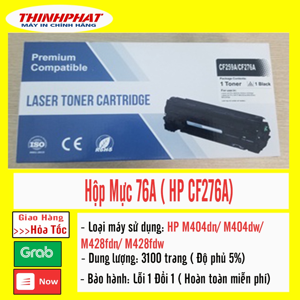 ✅ Hộp mực 76A cho máy in HP 404dn/ 404dw / 428fdn/ 428fdw ( Có chíp)