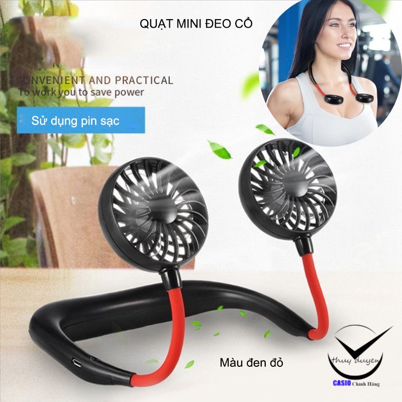 [Mã ELHA22 giảm 5% đơn 300K] Quạt đeo cổ mini 7 cánh