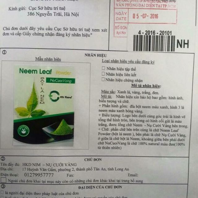 100gr bột neem ấn độ nụ cười vàng