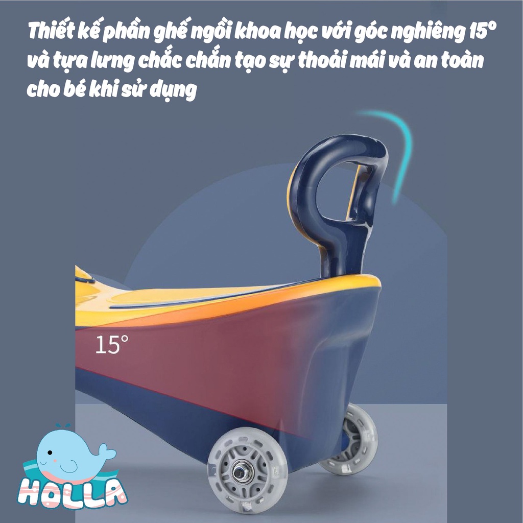 Xe Lắc Cá Heo Mới Holla HL-02190 Cho Bé