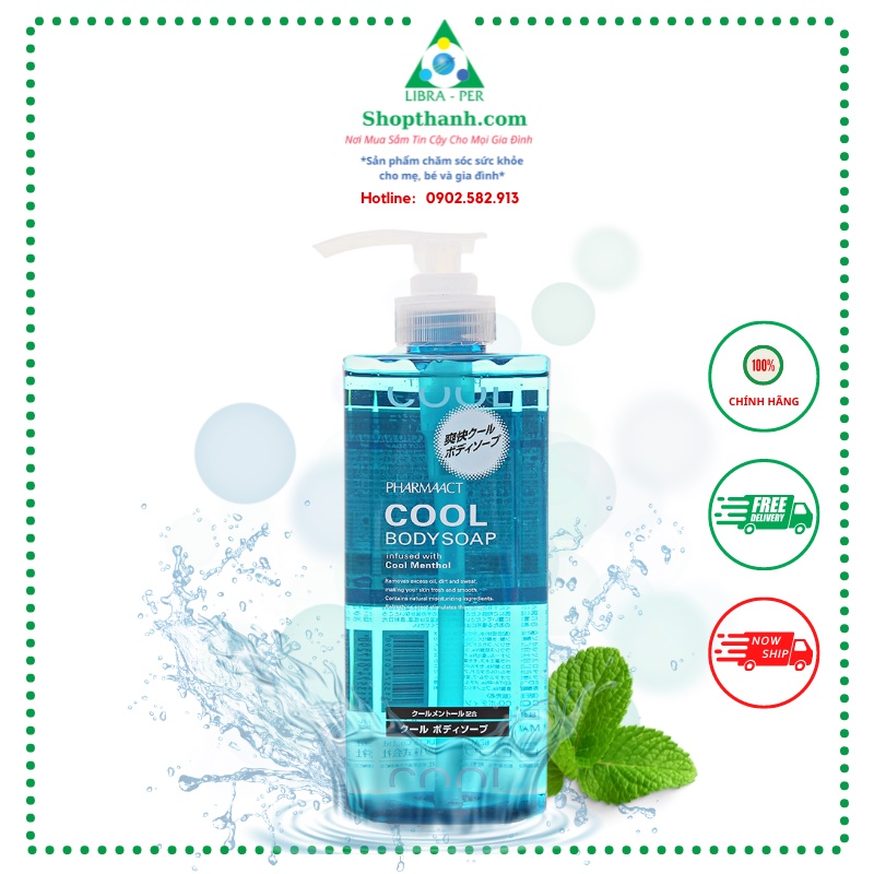 Sữa Tắm Bạc Hà Cool Nhật Bản - Chai 600ml