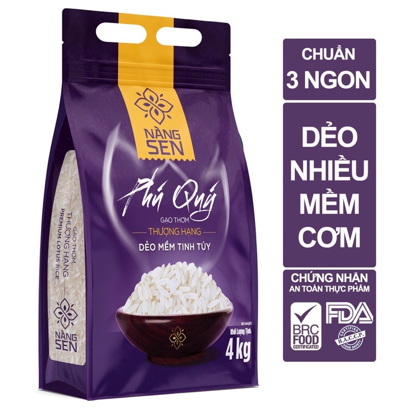 Gạo ST25 - gạo thơm thượng hạng Nàng Sen 4kg