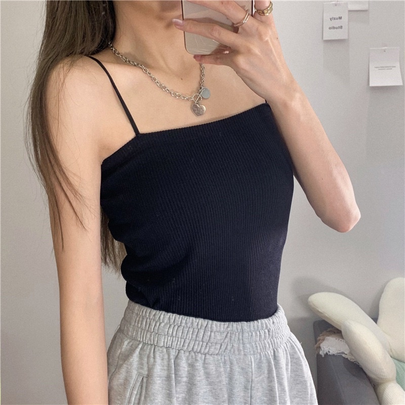 Áo Bra nữ 2 Dây Dáng Dài Có Mút Ngực Gam Màu Pastel Quyến Rũ