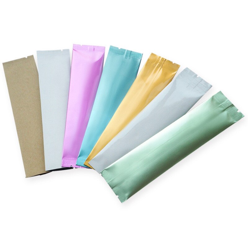 100 Túi nhôm đựng trà / cà phê / đường / sữa / trà / cà phê mini nhiều màu sắc tiện dụng