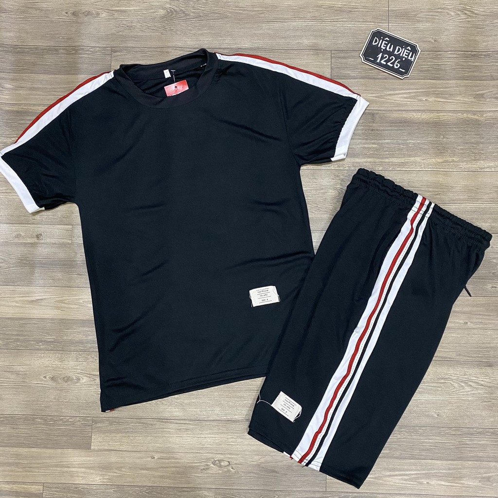 BỘ ĐỒ NAM BỘ HÈ NAM THỂ THAO XẺ TÀ MIX KẺ SỌC kèm ảnh thật | BigBuy360 - bigbuy360.vn