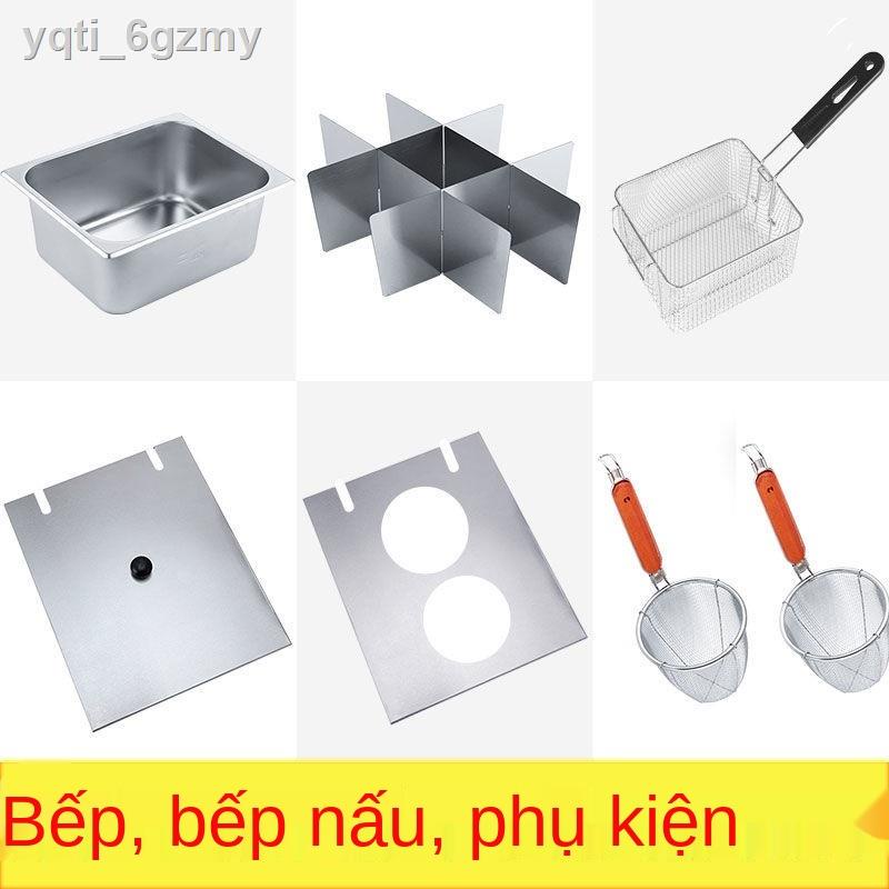 Bộ đệm máy nấu ăn Oden 9 lưới vuông lẩu cay điện nồi chiên dầu bồn chứa chảo phụ kiện giỏ mì