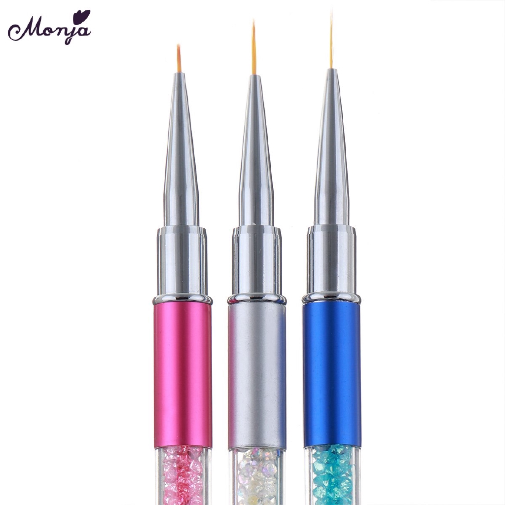 [Hàng mới về] Set 3 Cọ Vẽ Móng Tay Nghệ Thuật 5/9/11mm Vẽ Móng Chuyên Nghiệp