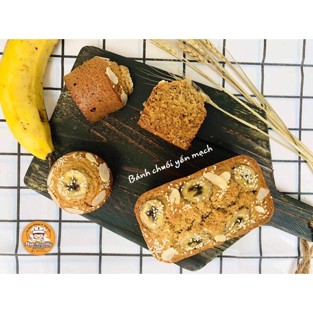 Bánh Chuối Yến Mạch Với Thành Phần Tự Nhiên Giúp Giảm Cân Tốt Cho Sức Khỏe-  𝐌𝐨𝐧 𝐇𝐞𝐚𝐥𝐭𝐡𝐲