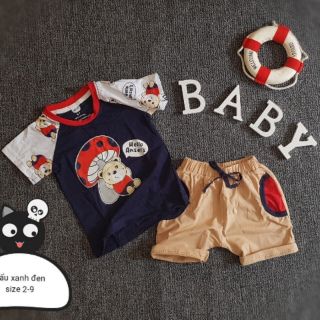Combo 2 bộ thun bé trai
