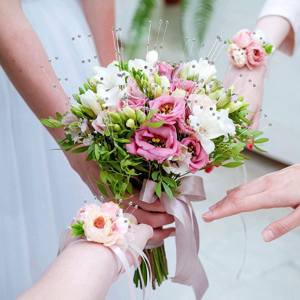 Set 100 / 100 Vòng Hoa Trang Trí Tiệc Cưới DIY