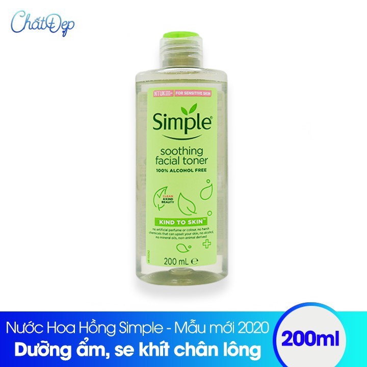Nước hoa hồng Toner Simple 200ml Hàng Chính Hãng | BigBuy360 - bigbuy360.vn