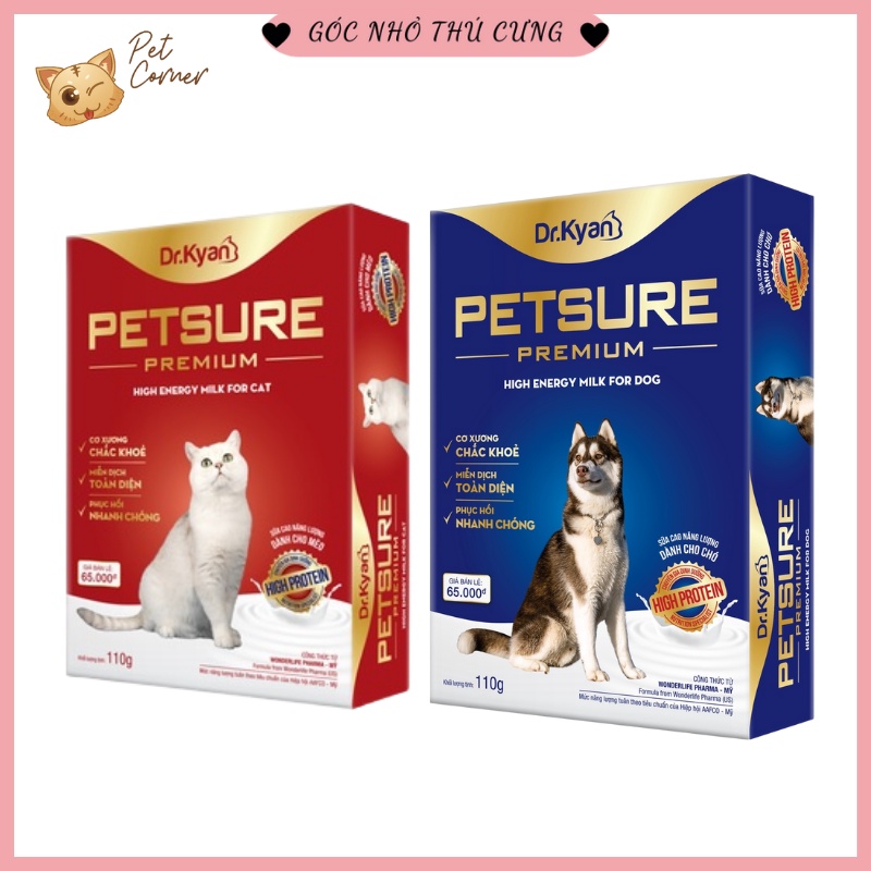 Sữa bột dinh dưỡng cao cấp cho chó mèo Premium Dr.Kyan (Hộp 110g)