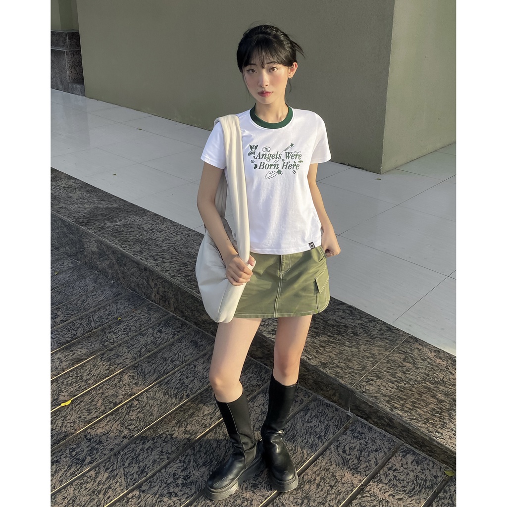 Chân Váy Kaki Túi Hộp PRADIES Cargo Mini Skirt