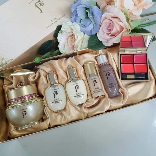 Bộ Kem Dưỡng Tái Sinh Chống Lão Hóa Whoo Bichup Ja Yoon Cream Special Set 6sp Bí quyết làn da không tuổi