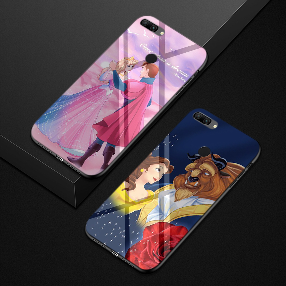 Q68 Beauty and the Beast  design Huawei Y6 Prime 2018 Y9 2019 Mate 20 Lite Pro Honor 8X 9 10 Lite Tempered Glass Soft Case | BigBuy360 - bigbuy360.vn