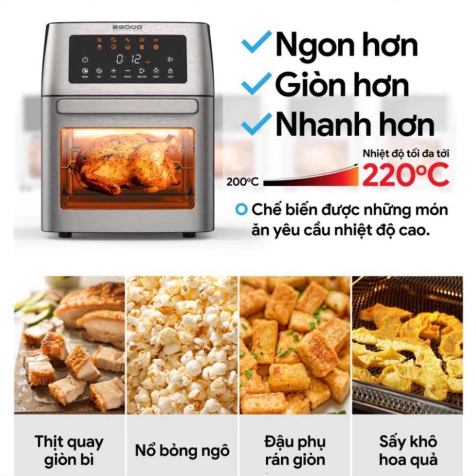 Nồi Chiên Không Dầu 2GOOD Vortex S-18 Air Fryer Oven (15L) Hàng chính hãng bảo hành điện tử