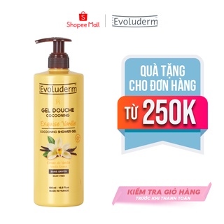 Gel tắm Evoluderm chiết xuất Vanilla 500ml