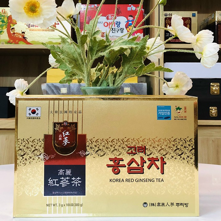 Trà hồng sâm Hàn Quốc 100 gói -Korean Red Ginseng Tea