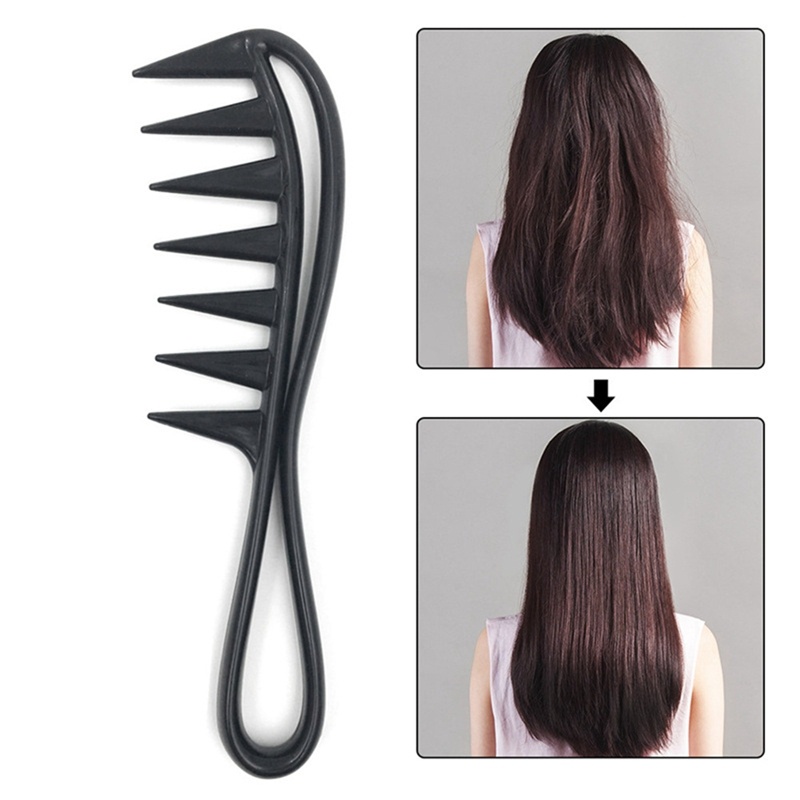 Lược Chải Tóc Nhựa Răng Thưa Màu Đen Lược chải đầu dầu, lược ba chiều, lược sườn, lược chống tĩnh điện, kiểu tiệm cắt tóc, lược răng cá, lược răng to làm tóc