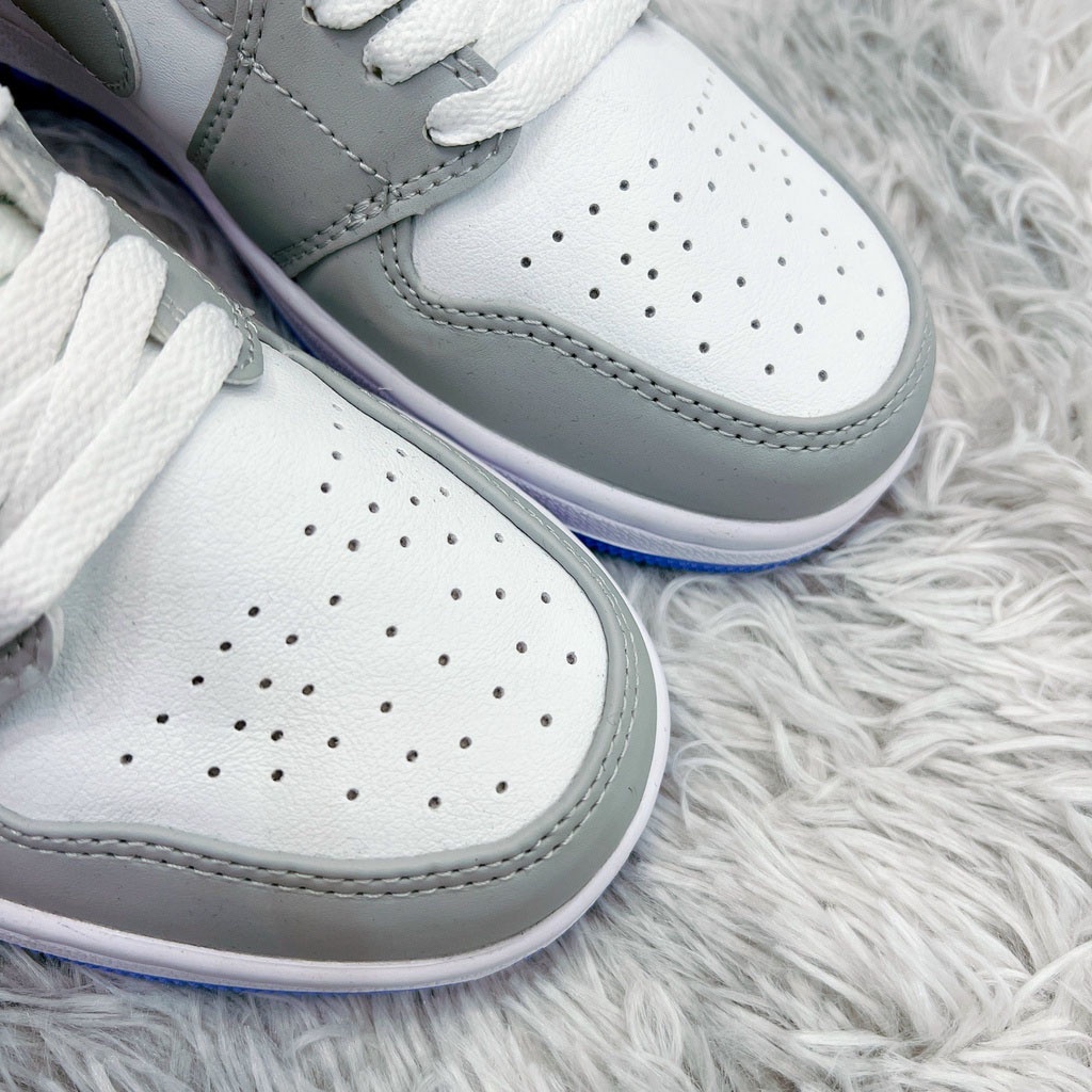 🎀 SIÊU HÓT 🎀 Giày Sneaker Jordan xám tro cổ thấp nam nữ cao cấp full box + bill