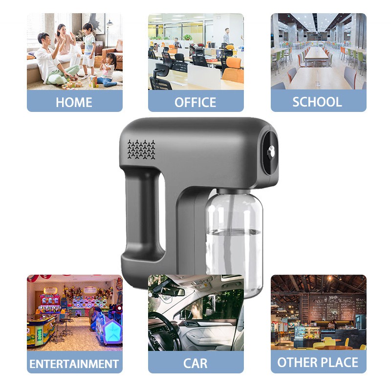G6 Máy phun không dây BLUELIGHT NANO STEAM SPRAY Súng máy phun diệt khuẩn NANO SPRAY