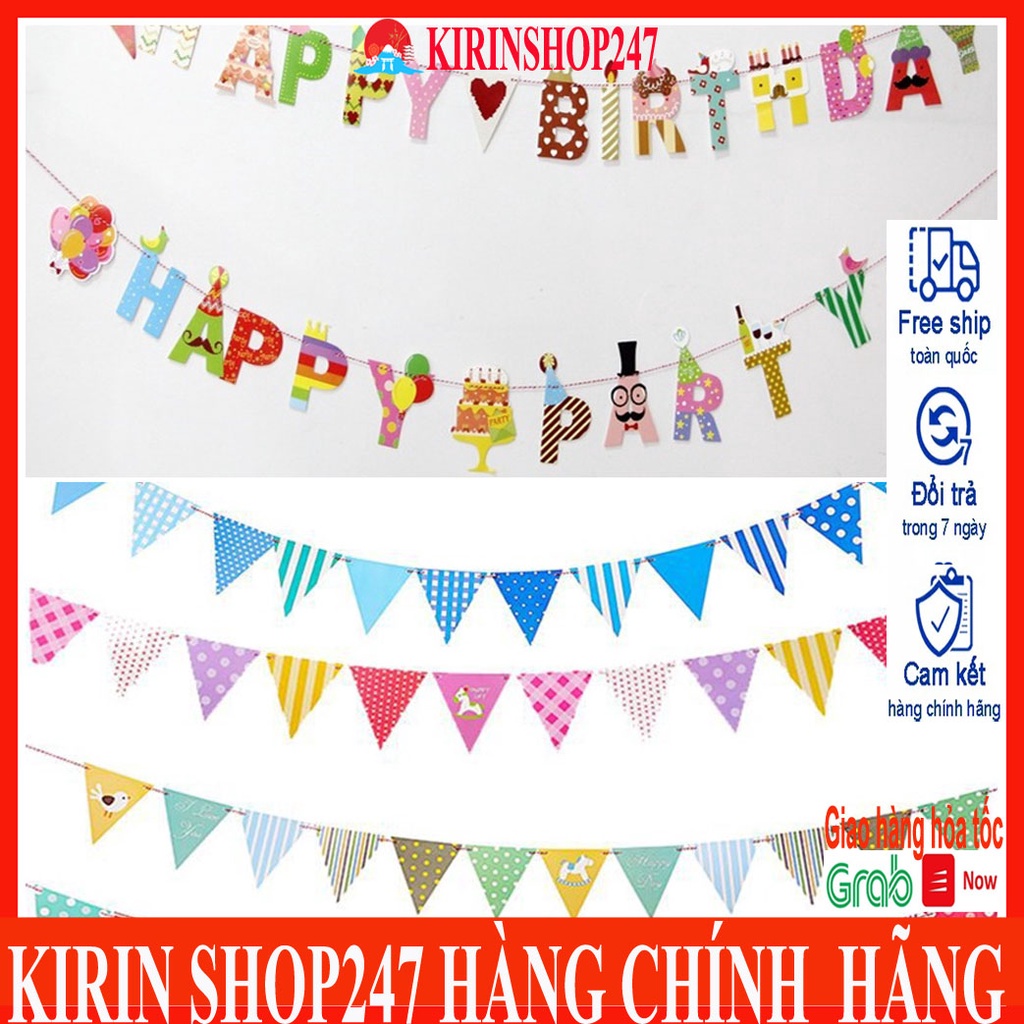 Dây cờ, Dây Chữ Chúc Mừng Sinh Nhật - Happy Birthday