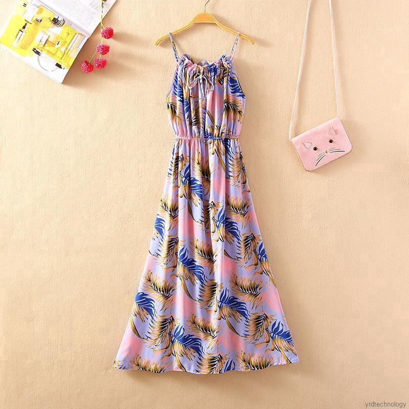 Đầm Maxi Sát Nách Hoạ Tiết Hoa Thời Trang Đi Biển Cho Nữ | BigBuy360 - bigbuy360.vn