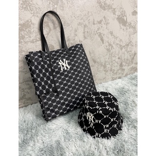 [Ảnh thật] Túi tote MLB NY Monogram - Hàng full tag