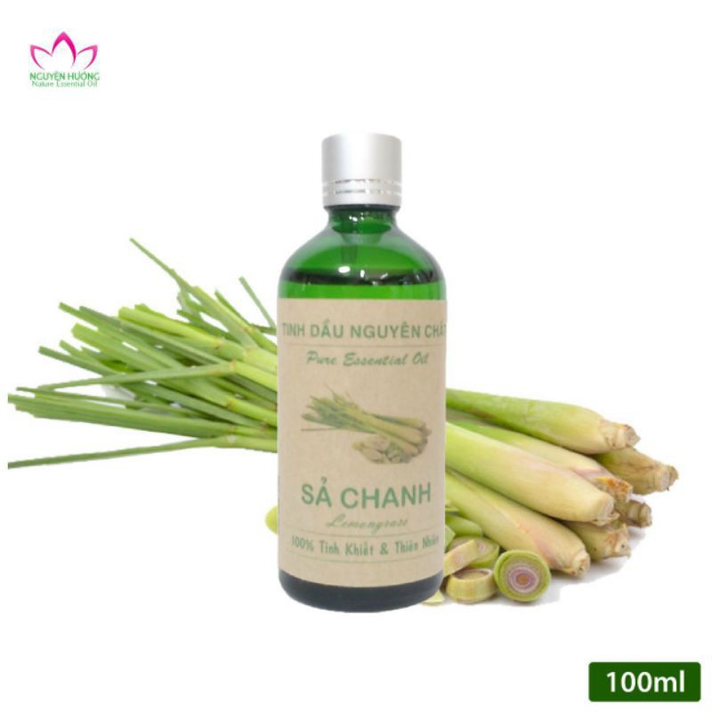 Chai 100ml Tinh Dầu Sả Chanh Đuổi Muỗi [ Tinh Dầu Loại 1 Loại Cao Cấp - Có Kiểm Định Của Các Trung Tâm Lớn ]