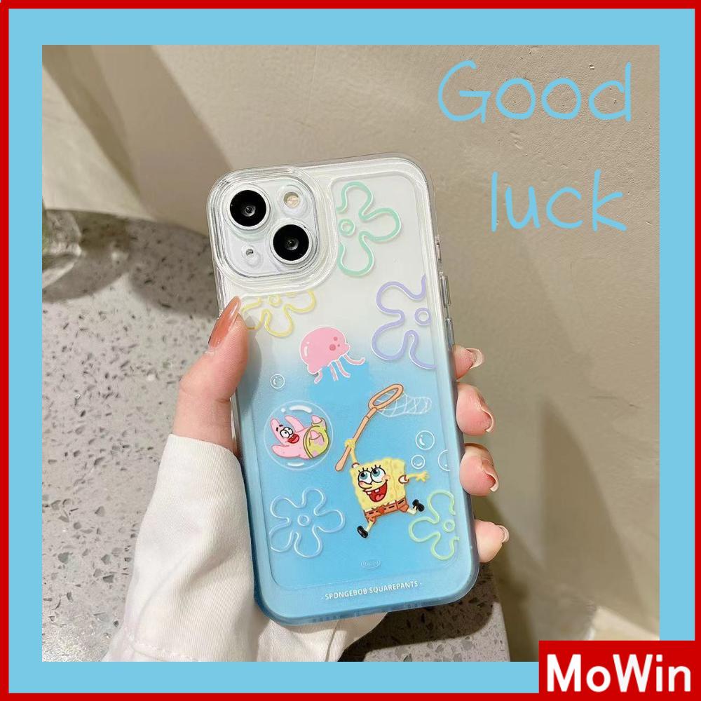 iPhone Case Silicone Soft Case Clear Case Thickened Shockproof Protection Camera Metal Button Cartoon Cute Compatible For iPhone 11 Pro Max 13 Pro Max 12 Pro Max 7Plus xr XS Max