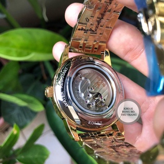 Đồng hồ Nam Rolex máy nhật, mẫu 3kim viền vàng dây da và dây kim loại, dòng cơ Automatic size 40mm-41mm