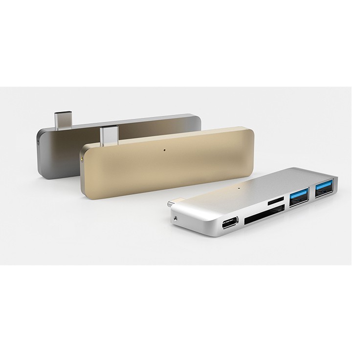 [Cho Macbook] Hub USB-C Cổng chuyển HyperDrive 5-in-1 With Pass GN21B - Follow HIBUCENTER Giảm 5%