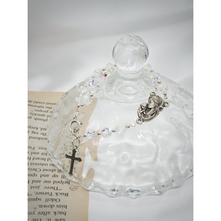 Vòng mân côi pha lê áo cao cấp mề đay nhập Ý