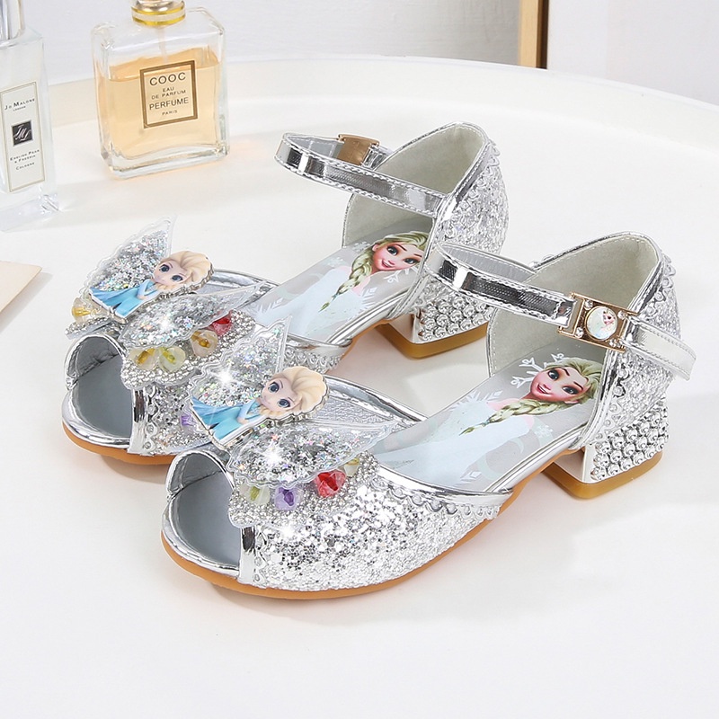 Giày công chúa Elsa cho bé gái 3-8 tuổi họa tiết hình Elsa xinh xắn