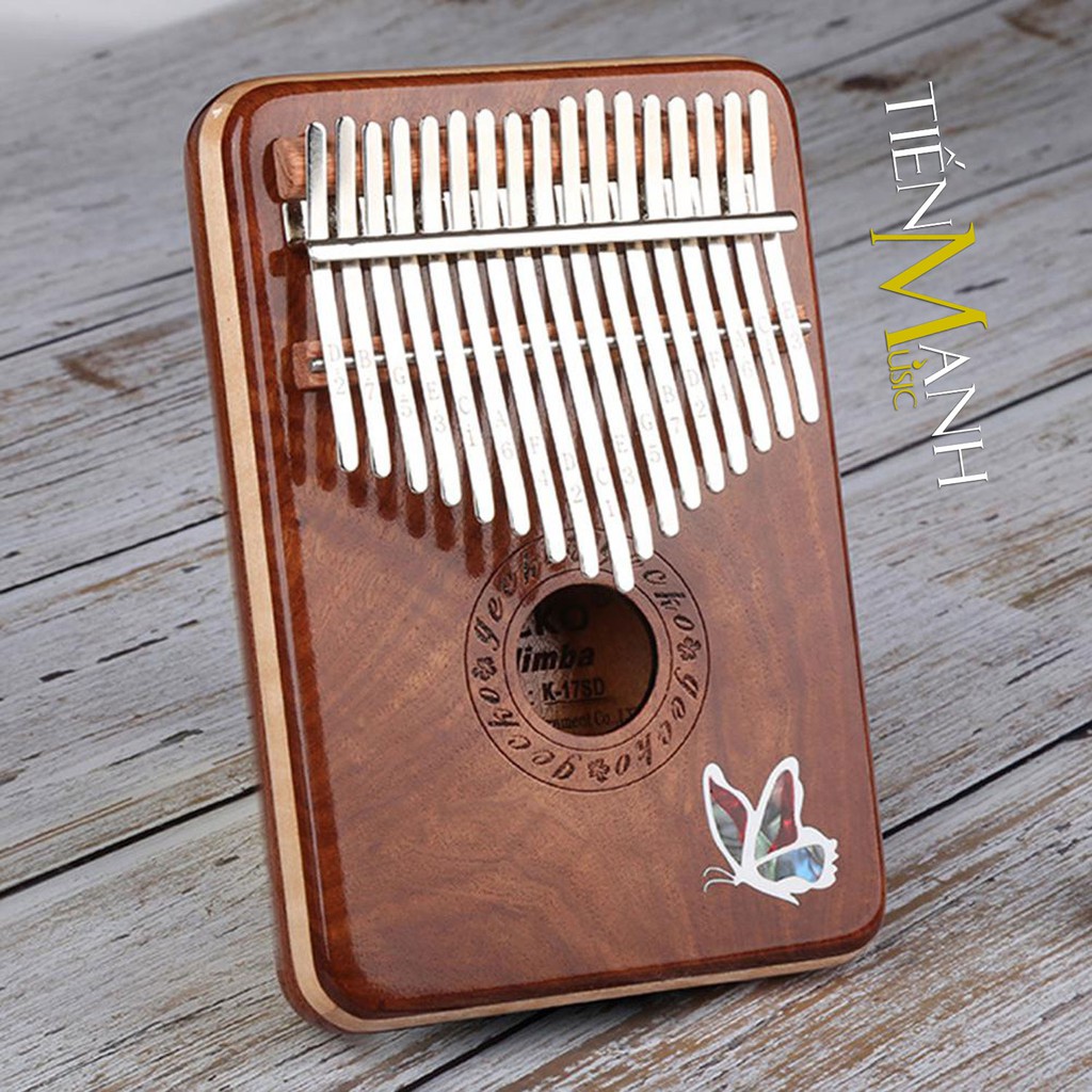 Đàn Kalimba Gecko 17 Phím K17SD Kèm Hộp Chống Sốc (Gỗ Đàn Hương Đỏ) - Nhạc Cụ Tiến Mạnh Music