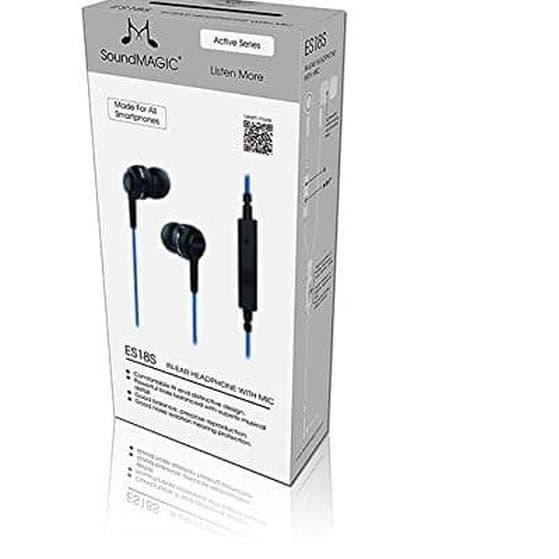 Tai Nghe Nhét Tai Soundmagic Es18S Có Mic Màu Xanh Dương