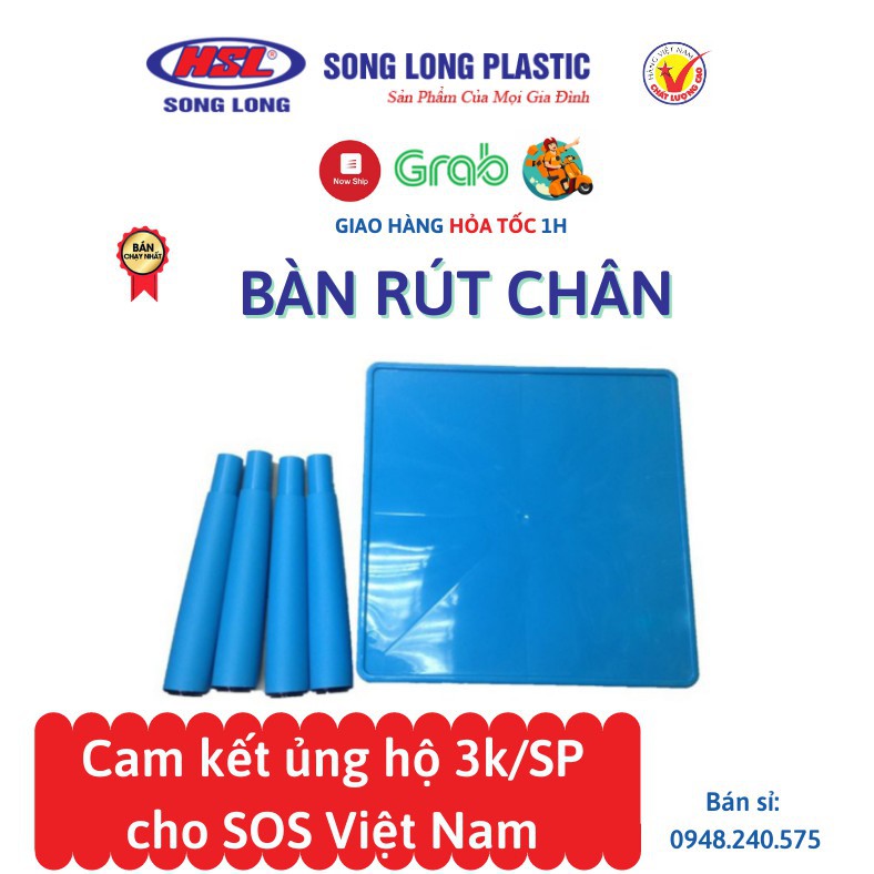 Bộ đồ ăn trẻ em đồ chơi Bộ bàn ghế nhựa đa năng, thông minh cho bé ngồi chơi, học bài, tập ăn Song Long Plastic