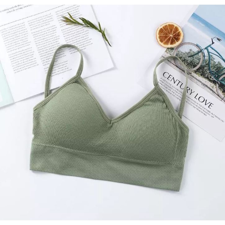 Áo Ngực cotton Không Gọng Dây Chéo Lưng Gợi Cảm Cỡ Lớn 45-65kg