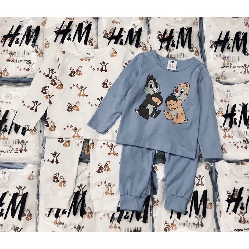 Set 2 bộ cotton dài tay cho bé trai