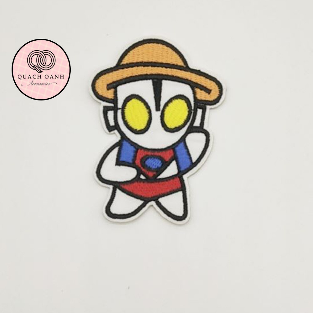Sticker nhãn dán vải thêu hình phim hoạt hình tự dính trang trí sổ, vở, mũ bảo hiểm - ST34