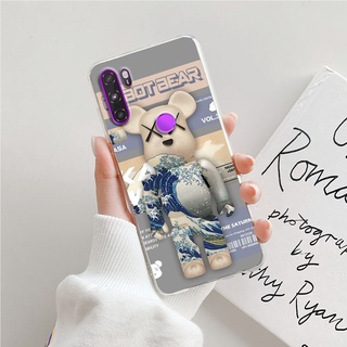 Ốp lưng vsmart active 1 - active 1 plus - active 3 , in hình gấu bear brick siêu ngầu.
