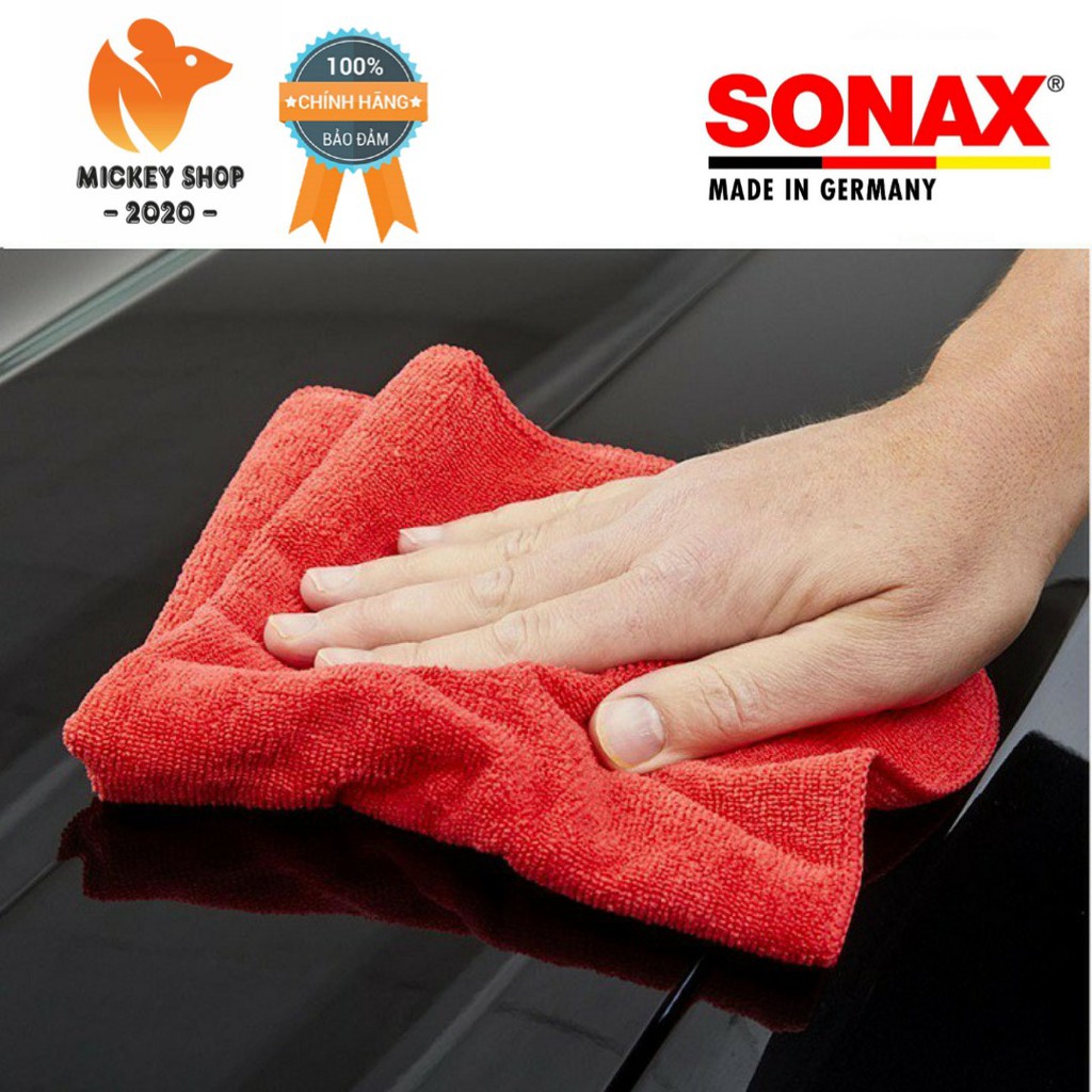 [CAO CẤP] Khăn Siêu Sợi Đánh Bóng Sơn SONAX Micro Fibre Cloth Exterior 416200