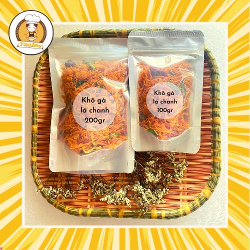 Khô gà lá chanh 1kg 500g 300g xé cay siêu ngon YUUBEE - Đồ ăn vặt Việt Nam - Ăn vặt YuuBee