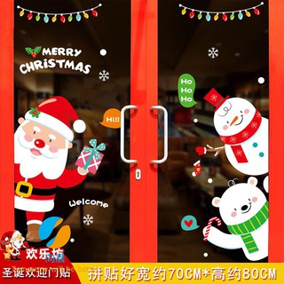 Miếng dán tường trang trí phong cách Giáng sinh độc đáo