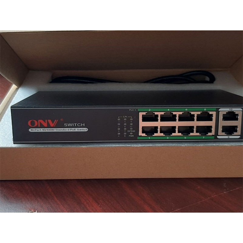 Thiết bị mạng HUB -SWITCH POE ONV H1108PLS (Switch POE 8 cổng)