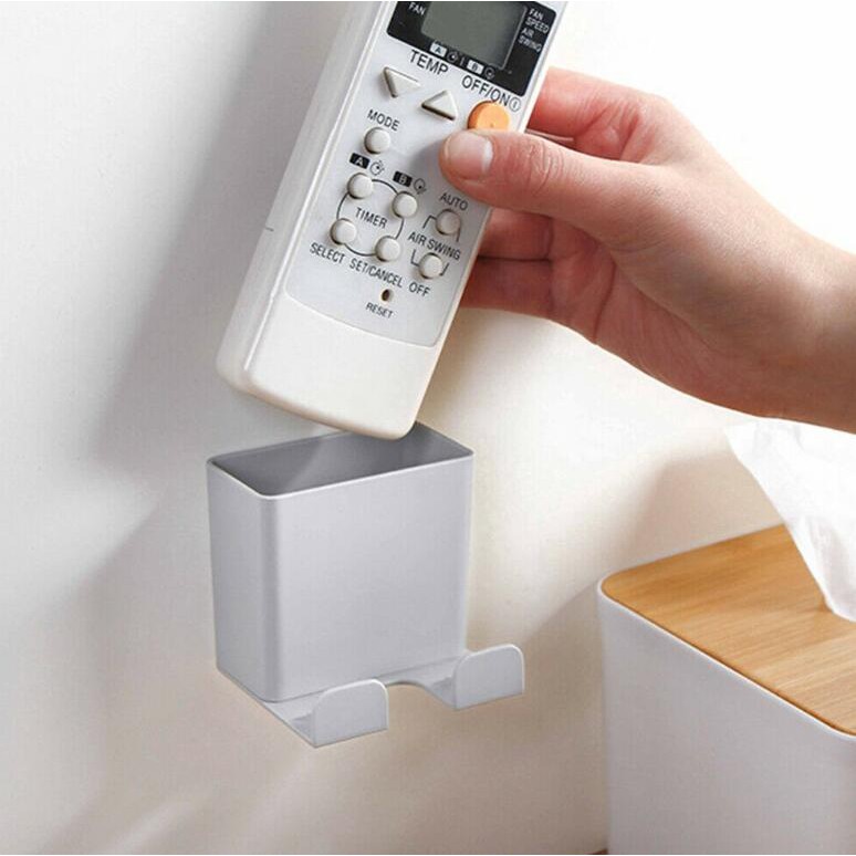 1 Giá Đỡ Điều Khiển Từ Xa / Điện Thoại Gắn Tường Tiện Dụng Cho Gia Đình