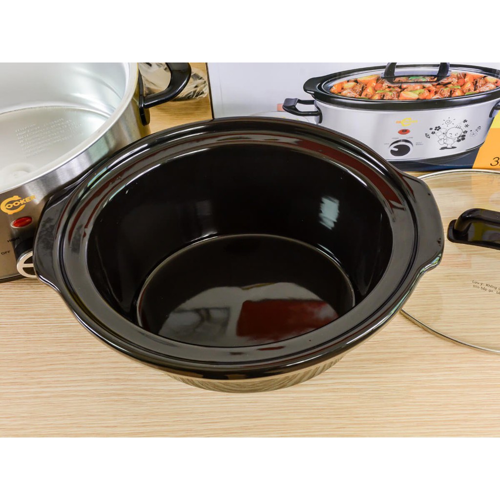 Nồi hầm chậm nấu cháo, kho cá BBcooker dung tích 3.5L BS35