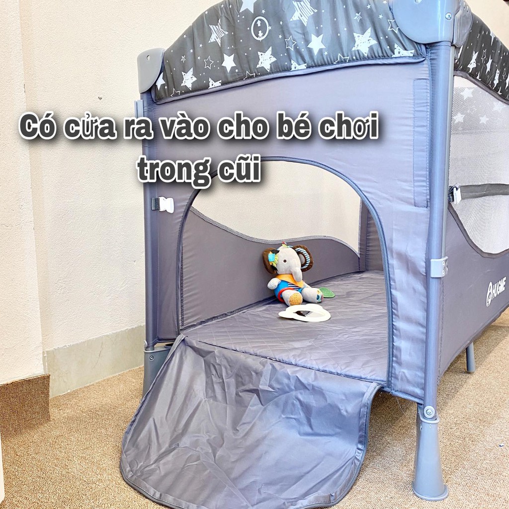 Nôi cho bé  FREESHIP  Nôi Cũi đa năng HUGME cao cấp chính hãng có bảo hành